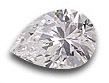 Pear cut diamond